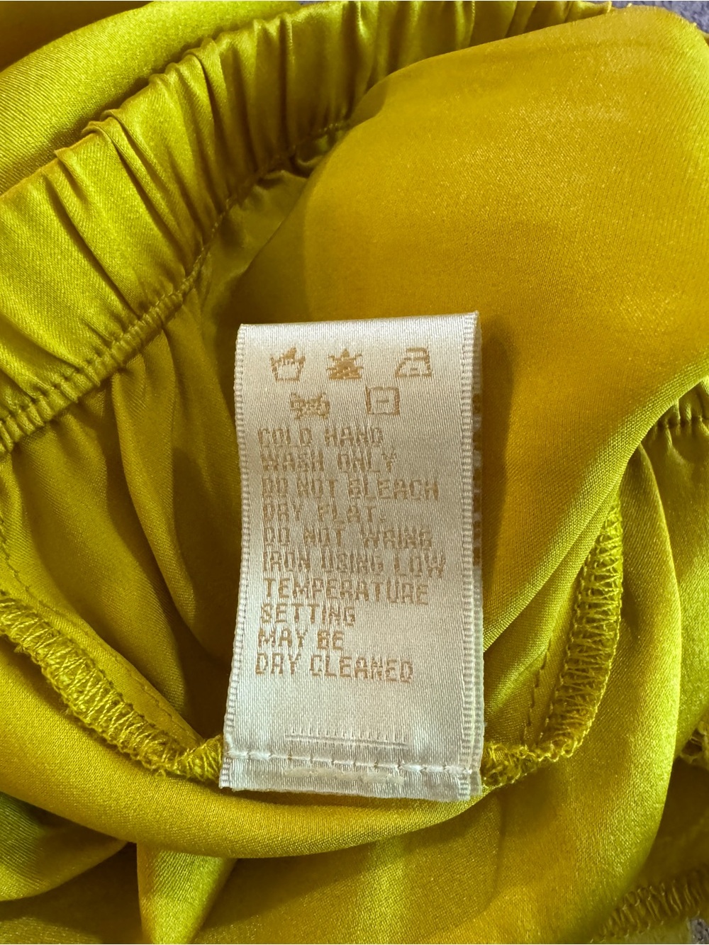 Gold Hawk Silk Lace Trim Lingerie Inspired Shorts Yellow - Size Small - NWOT - Picture 9 of 9